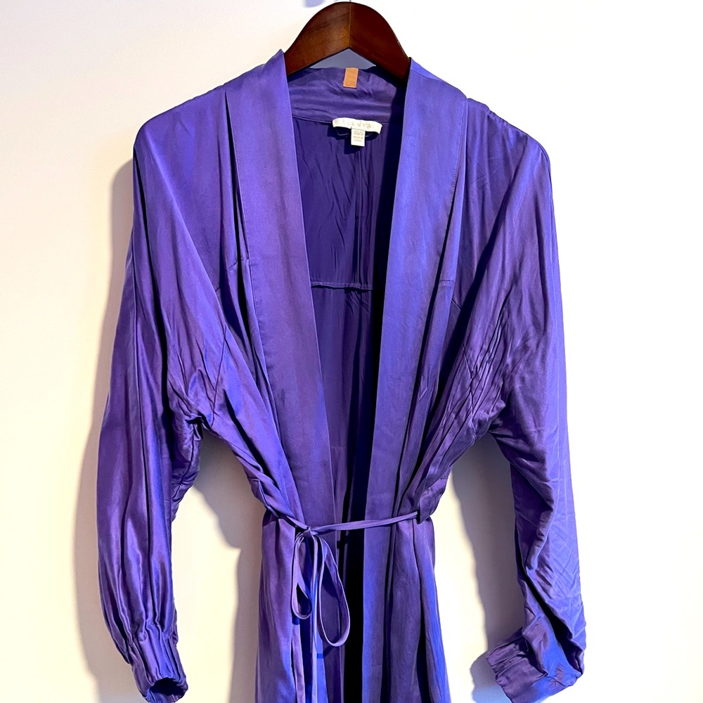Lunya Washable Silk Short Robe XXS/XS